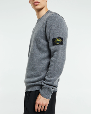Stone Island 5100072 LAMBSWOOL Sweater Grey