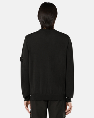 Stone Island 566FC LIGHT PURE RWS WOOL GHOST Sweater Black