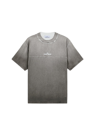 Stone Island 215T2 Logo Patch Gradient Crewneck T-Shirt Grey