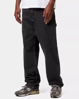 Carhartt Wip Single Knee Pants Stone Washed Black