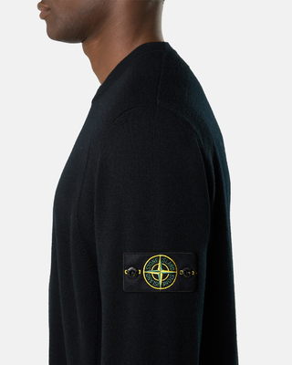 Stone Island 5100001 STRETCH RWS WOOL Sweater Black