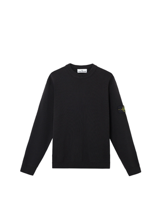 Stone Island 5100054 RIBBED SOFT ORGANIC COTTON Sweater Black