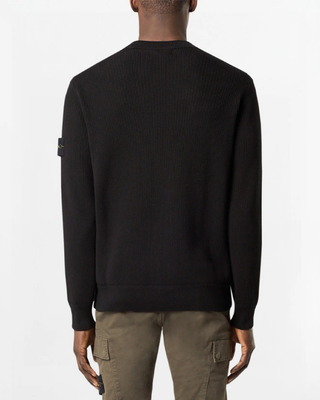 Stone Island 5100054 RIBBED SOFT ORGANIC COTTON Sweater Black