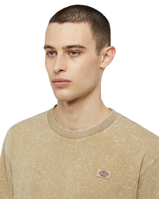 Dickies Newington Cotton Crew-Neck T-Shirt Sandstone