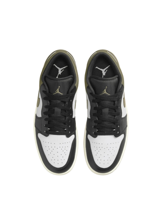 Air Jordan 1 Low Black Toe Medium Olive 553558-092
