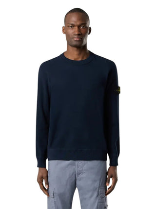 Stone Island 5100036 Cotton Sweater Blue