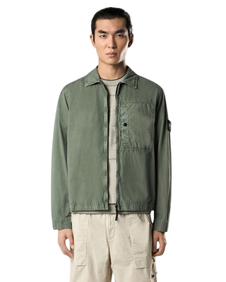 Stone Island 1200032 Zipped Cotton Jacket Musk Green