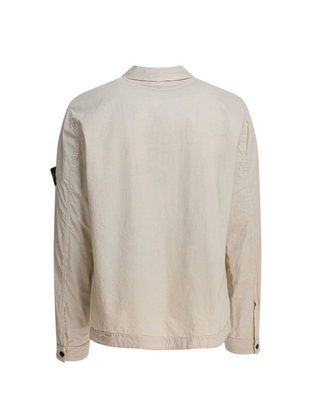 Stone Island 1200032 Zipped Cotton Jacket Sand