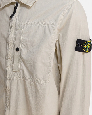 Stone Island 1200032 Zipped Cotton Jacket Sand