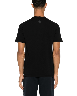 Stone Island 2100020 Organic Cotton 'Institutional Two' Print T-shirt Black