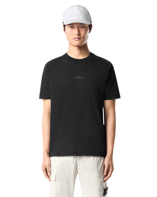 Stone Island 2100020 Organic Cotton 'Institutional One' Print T-Shirt Black