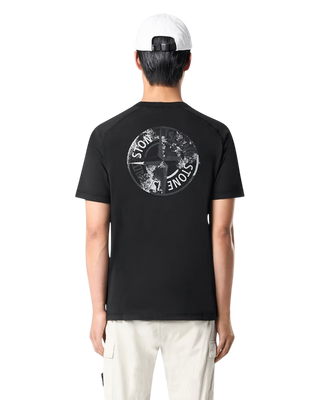 Stone Island 2100020 Organic Cotton 'Institutional One' Print T-Shirt Black