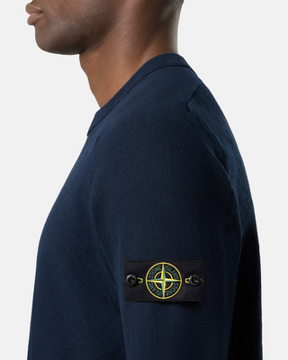 Stone Island 5100036 Cotton Sweater Blue