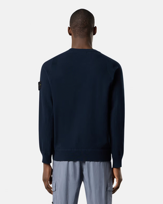Stone Island 5100036 Cotton Sweater Blue