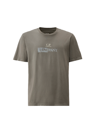 C.P. Company Logo Print Cotton T-Shirt Grey 18CMTS307A005431G