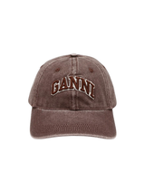 Washed Canvas Cap Chocolate Plum