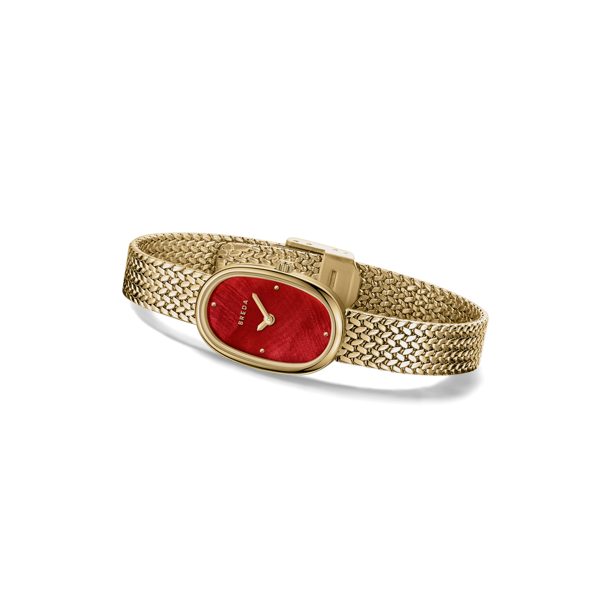 Breda Jane Tethered Small 18mm Gold/Scarlet 1757E