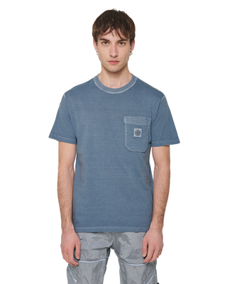 Stone Island 21957 Logo T-shirt Blue