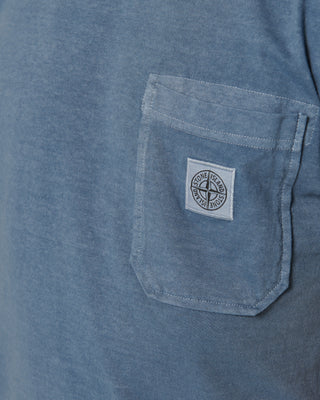 Stone Island 21957 Logo T-shirt Blue