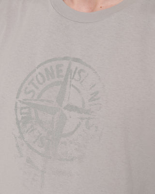 Stone Island 2RC87 Logo Fade T-shirt Grey