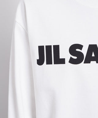 Jil Sander Logo Print Long Sleeve T-shirt White