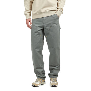 Carhartt WIP Double Knee Pants Dearborn Canvas Rinsed Green