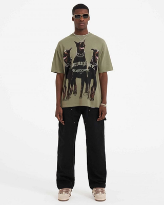 Represent Thoroughbred T-Shirt Vintage Green MLM41135-066