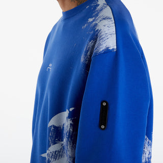 A-Cold-Wall SS24 Brushstroke Crewneck Volt Blue