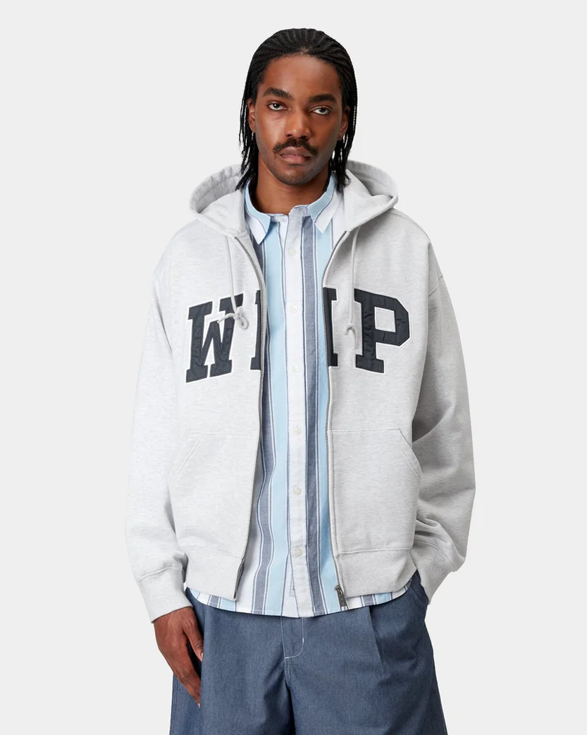 Carhartt WIP 'WIP' Zip Hoodie Ash Grey