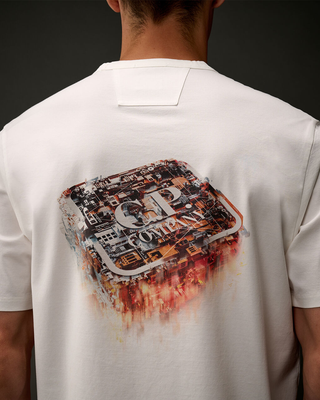 C.P. Company Metropolis Series Mercerized Jersey T-Shirt White 19CLTS054A006370W