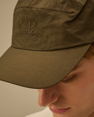 C.P. Company Plain Paper Touch Cap Ivy Green 20CMAC049A110188G