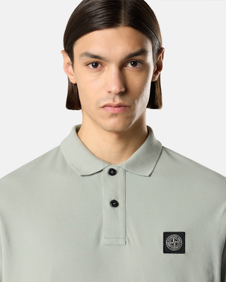 Stone Island 2200008 ORGANIC COTTON PIQUE Polo T-Shirt Sage Green