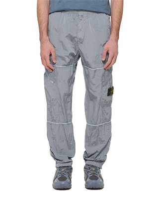 Stone Island 31719 Nylon Metal Loose Fit Cargo Pants Light Blue