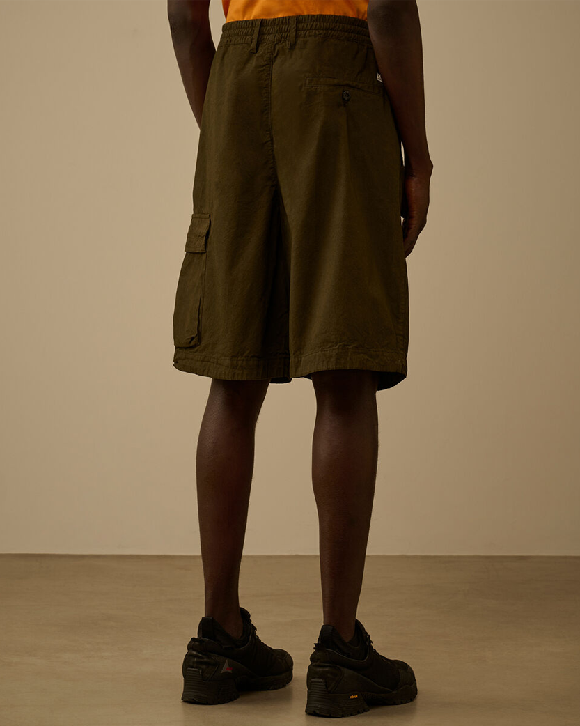 C.P. Company Micro-Reps Boxy Lens Shorts Ivy Green 20CMBE127A110325G