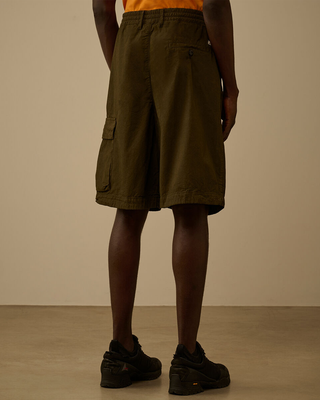 C.P. Company Micro-Reps Boxy Lens Shorts Ivy Green 20CMBE127A110325G