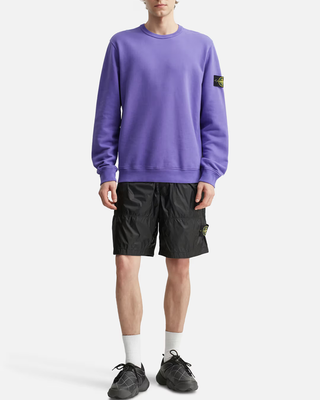 Stone Island 6100028 BRUSHED ORGANIC COTTON FLEECE Sweatshirt Lavender