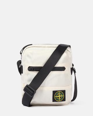 Stone Island 9200011 RESIN TREATED CORDURA Pouch Bag Ivory