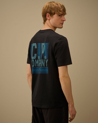 C.P. Company 30/1 Jersey Short Sleeve British Sailor T-Shirt Total Eclipse Blue 20CMTS174A110579W
