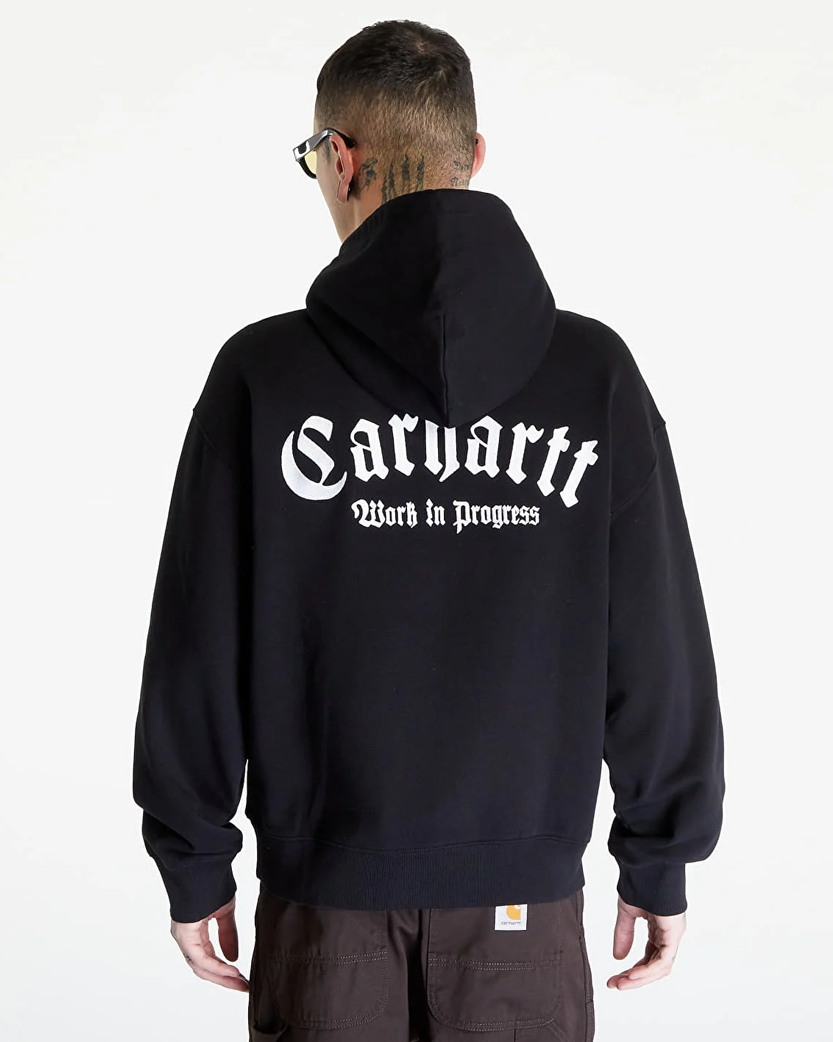 Carhartt WIP Onyx Script Hoodie Black