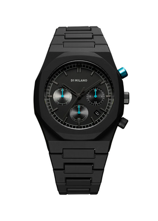 D1 Milano Polychrono Bracelet 40.5 mm Charcoal Black PHBJ07