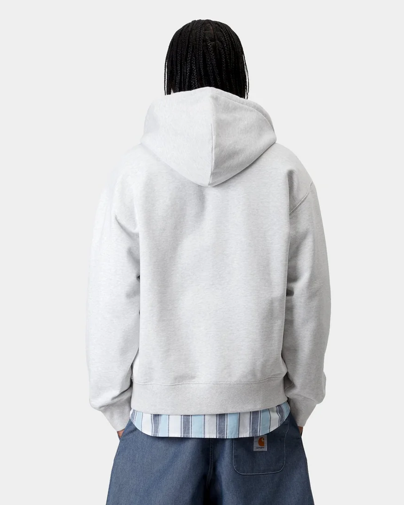 Carhartt WIP 'WIP' Zip Hoodie Ash Grey