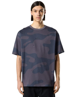 Stone Island 2100016 STRUCTURED MERCERISED JERSEY T-Shirt Blue Grey