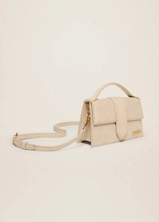 Jacquemus 'Le Grand Bambino' Leather Crossbody Handbag Dark Beige