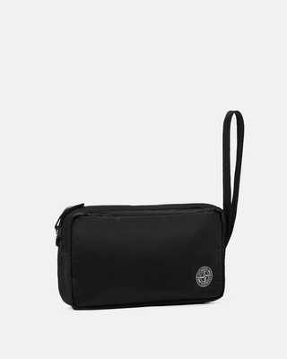 Stone Island 9200013 COATED NYLON METAL IN ECONYL®  Pouch Black