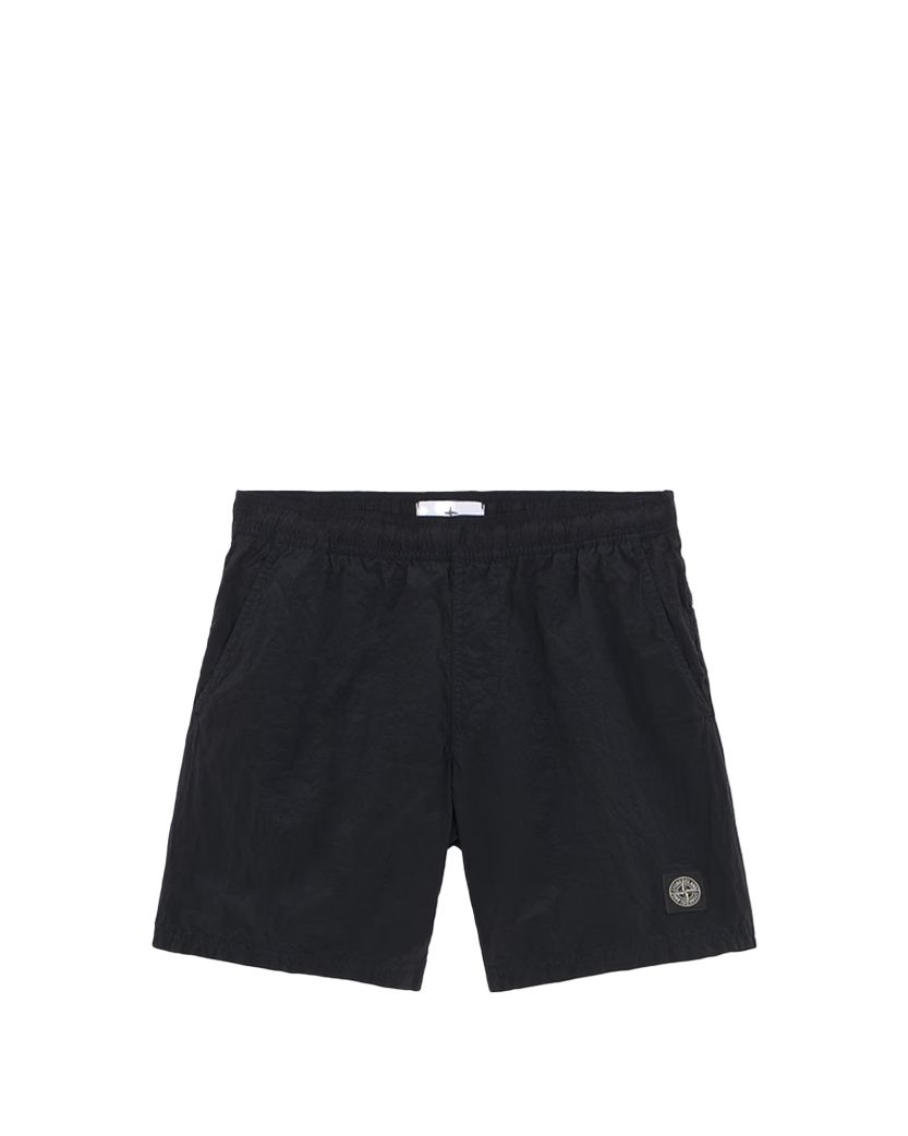 Stone Island B100009 Nylon Metal Mid-Length Swim Trunks Navy Blue