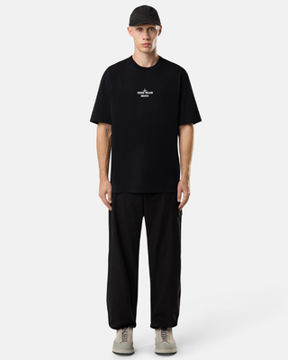 Stone Island 2100037 ORGANIC COTTON JERSEY T-shirt 'Archivio' Print Black