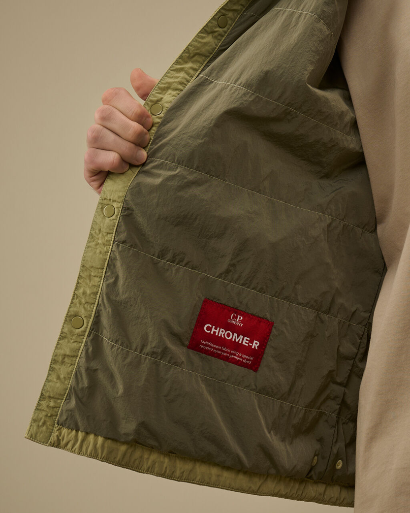 C.P. Company Chrome-R Padded Lens Overshirt Moss Grey Green 20CMOS056A005904G