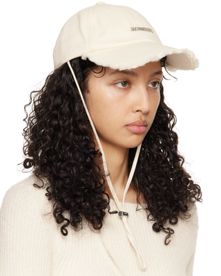 Jacquemus 'La Casquette Artichaut' Cap White