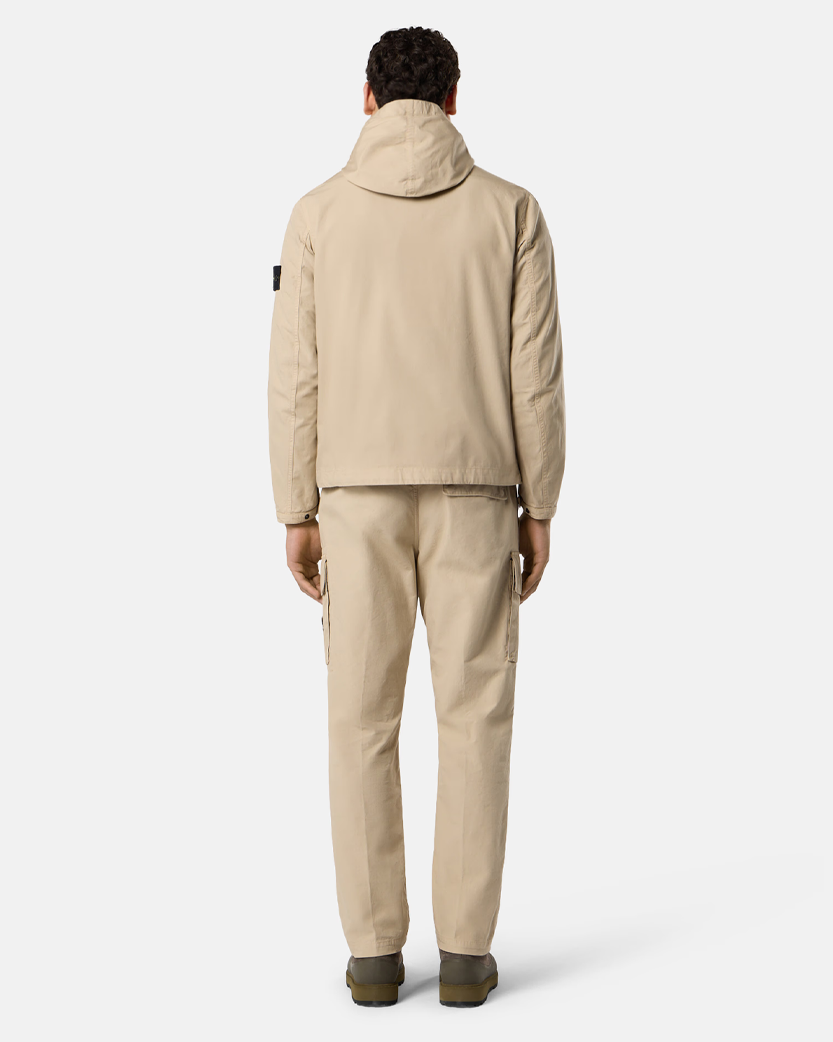 Stone Island Q100012 Canvas Weave Cotton Jacket Desert Beige