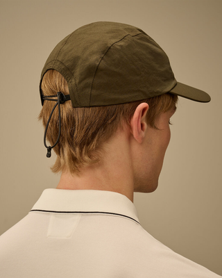 C.P. Company Plain Paper Touch Cap Ivy Green 20CMAC049A110188G